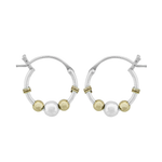 Wheeler Gold Filled Sterling Silver .58" Bali Hoop Earring