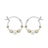 Wheeler Gold Filled Sterling Silver .58" Bali Hoop Earring