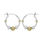 Wheeler Gold Filled Sterling Silver .70" Bali Hoop Earring