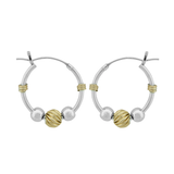 Wheeler Gold Filled Sterling Silver .70" Bali Hoop Earring