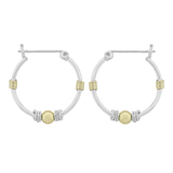 Wheeler Gold Filled Sterling Silver .75" Bali Hoop Earring