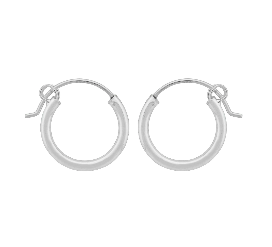 Wheeler Sterling Silver .65" Hoop Earring