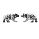 Wheeler - Bear Sterling Silver Earring
