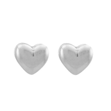 Wheeler - Small Heart Sterling Silver Earring