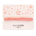 Pura Vida Love You Gifting Original Bracelet on Card