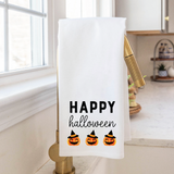 Rustic Marlin Tea Towel Happy Halloween