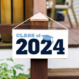 Rustic Marlin - Class of 2024 Twine Sign Blue