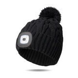 Night Scope Pom Hat Black