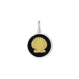 Black Lola Gold Shell Pendant