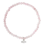 Scout Curated Wears Mini Stone Bracelet  Rose Quartz/Silver