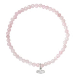 Scout Curated Wears Mini Stone Bracelet  Rose Quartz/Silver