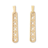 Periwinkle Earrings Gold geometric drops