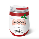 Swig Mr Claus Stemless Wine Cup 12oz – insulated and durable wine cup for parties and everyday use. Available at Be Charmed.
