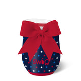 Swig tumbler with a red bow on a white background. Available at Be Charmed