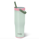 Swig Sage Mist Leakproof To-Go Tumbler 30oz – insulated travel tumbler with secure leakproof lid. Available at Be Charmed.