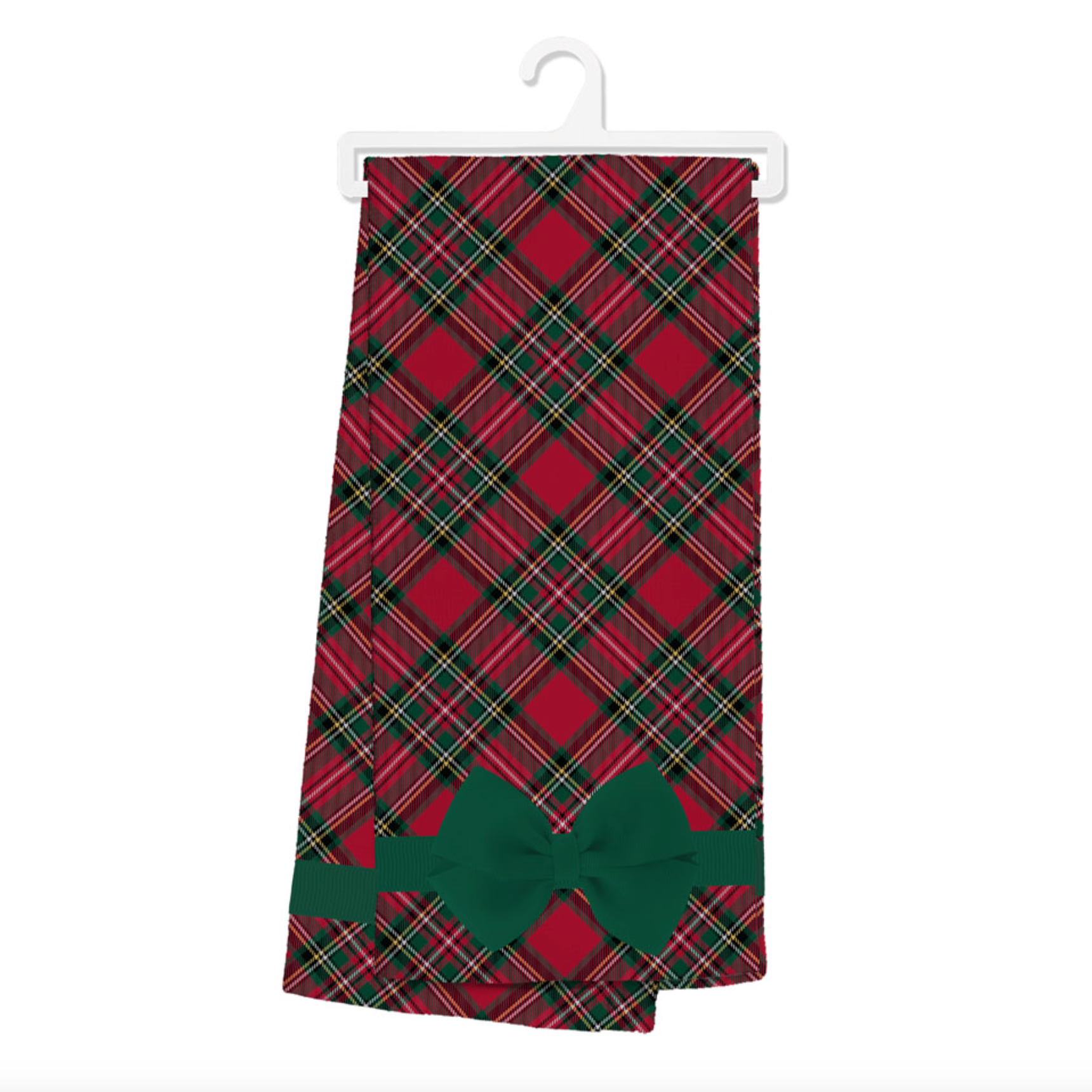 Swig Tea Towel – Christmas Plaid design, festive and absorbent holiday kitchen essential. Available at Be Charmed.