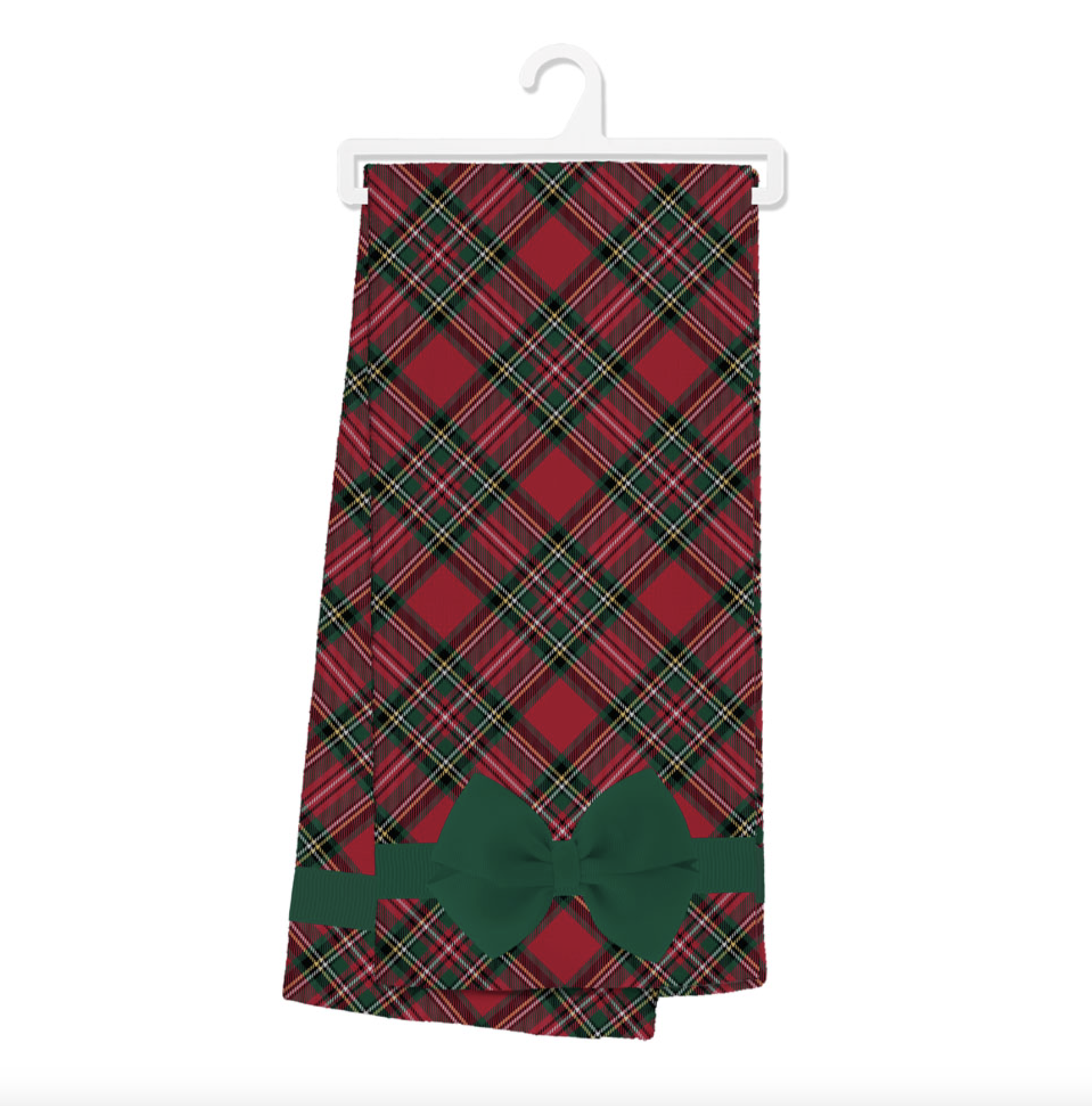 Swig Tea Towel – Christmas Plaid design, festive and absorbent holiday kitchen essential. Available at Be Charmed.