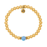 T. Jazelle - 18K Gold Filled Cape Bracelet Denim Blue Ball