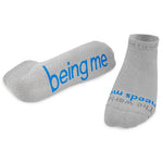 Notes To Self The World Needs Me Being Me Socks Grey