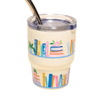 Tiny Tumbler with book design on a white background. Available at Be Charmed