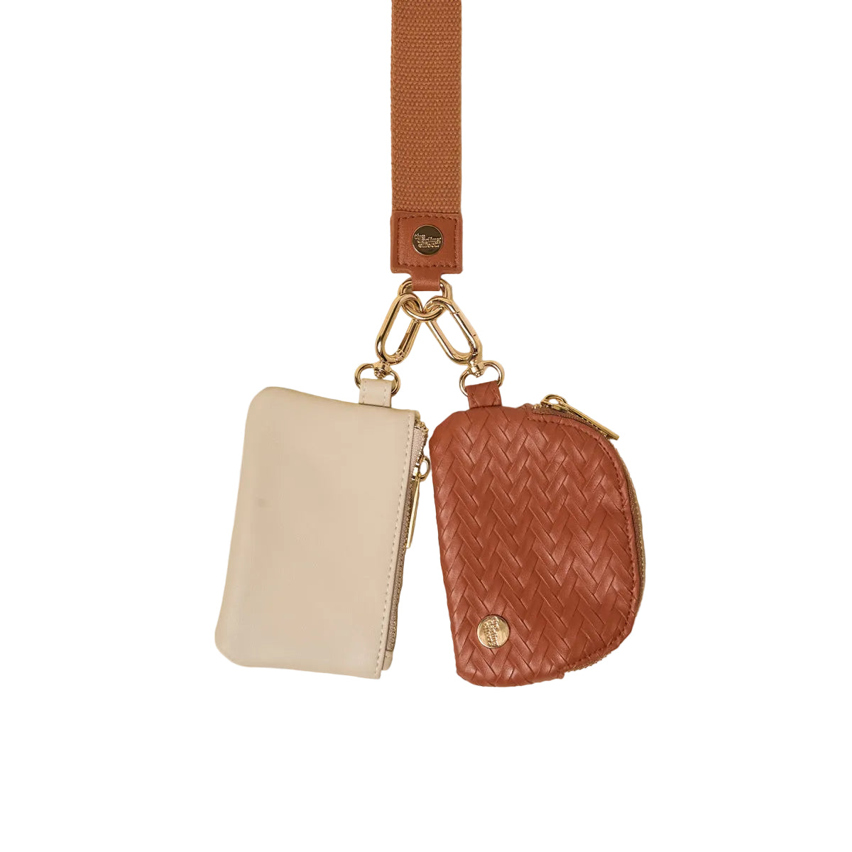 The Darling Effect Brown Dynamic Duo Pouch Wristlet available at Be Charmed