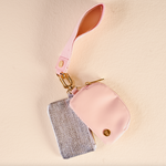 The Darling Effect Dynamic Duo Pouch Wristlet – two coordinating pouches with wrist strap. Available at Be Charmed.