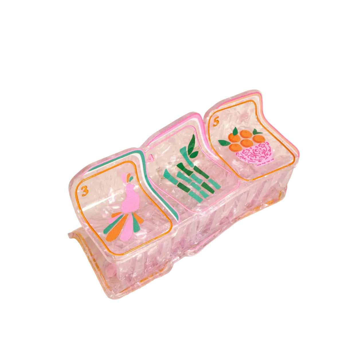 The Darling Effect Mahjong TIles Shape Up Claw Clip available at Be Charmed