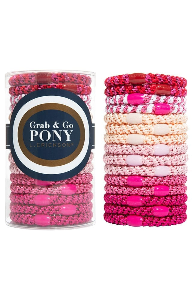 L. Erickson Grab & Go Pony Tube Think Pink