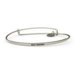 &LIVY Silver POSY Bangle Best Friends Bracelet