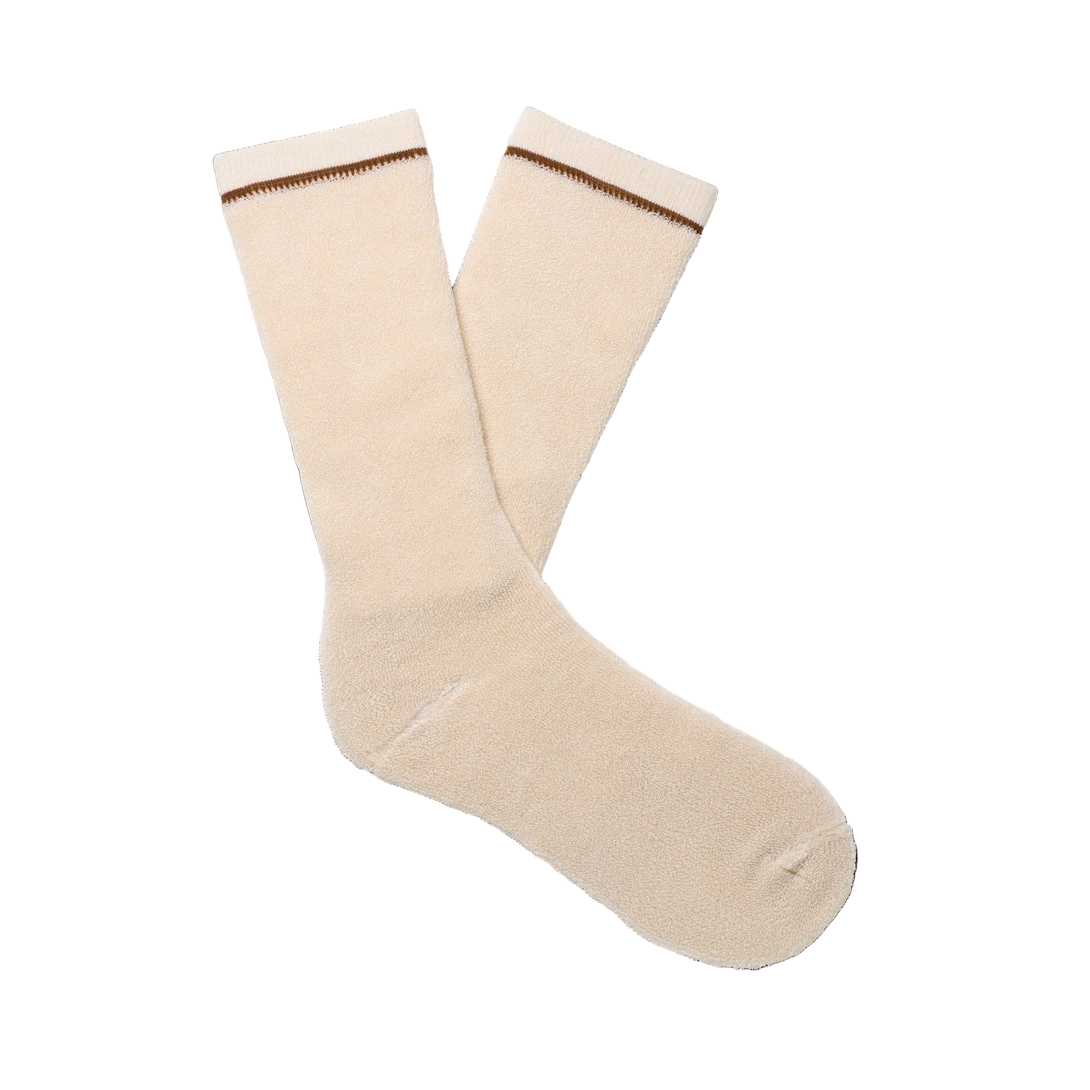 UGG Men’s Cream Kyro Cozy Crew Socks – soft and plush men’s crew socks for lounging or layering. Available at Be Charmed. 