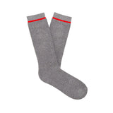 UGG Men’s Marled Grey Kyro Cozy Crew Socks – soft and plush men’s crew socks for lounging or layering. Available at Be Charmed.