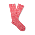 UGG Rib Knit Hibiscus Pink Slouchy Crew Sock – soft rib-knit women’s crew sock with relaxed slouchy fit. Available at Be Charmed.