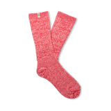 UGG Rib Knit Hibiscus Pink Slouchy Crew Sock – soft rib-knit women’s crew sock with relaxed slouchy fit. Available at Be Charmed.