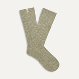 UGG Rib Knit Moss Green Slouchy Crew Sock – soft rib-knit women’s crew sock with relaxed slouchy fit. Available at Be Charmed.