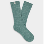 UGG Rib Knit  Slouchy Crew Sock Mallard Trellis