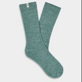 UGG Rib Knit  Slouchy Crew Sock Mallard Trellis
