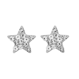 Wheeler Sterling Silver Crystal Star Earrings, sparkling star design available at Be Charmed