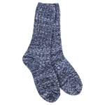 World’s Softest Socks Denim Ragg Crew – soft knit crew socks for cozy everyday comfort. Available at Be Charmed.