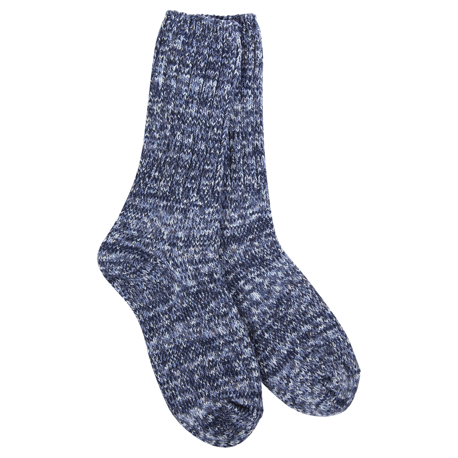 World’s Softest Socks Denim Ragg Crew – soft knit crew socks for cozy everyday comfort. Available at Be Charmed.