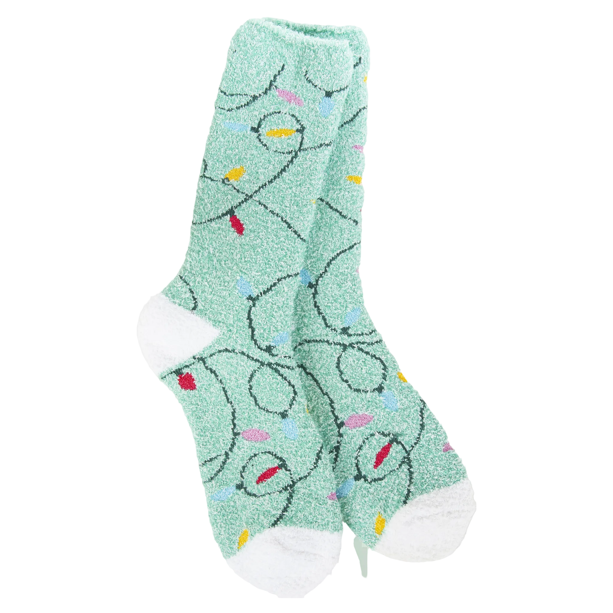 World’s Softest Socks Holiday Lights Cozy Crew – plush and ultra-soft everyday socks for lounging or gifting. Available at Be Charmed.