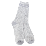 World’s Softest Socks Lt Wt Heather Grey Rugby Crew – lightweight, soft, and cozy everyday crew socks. Available at Be Charmed.