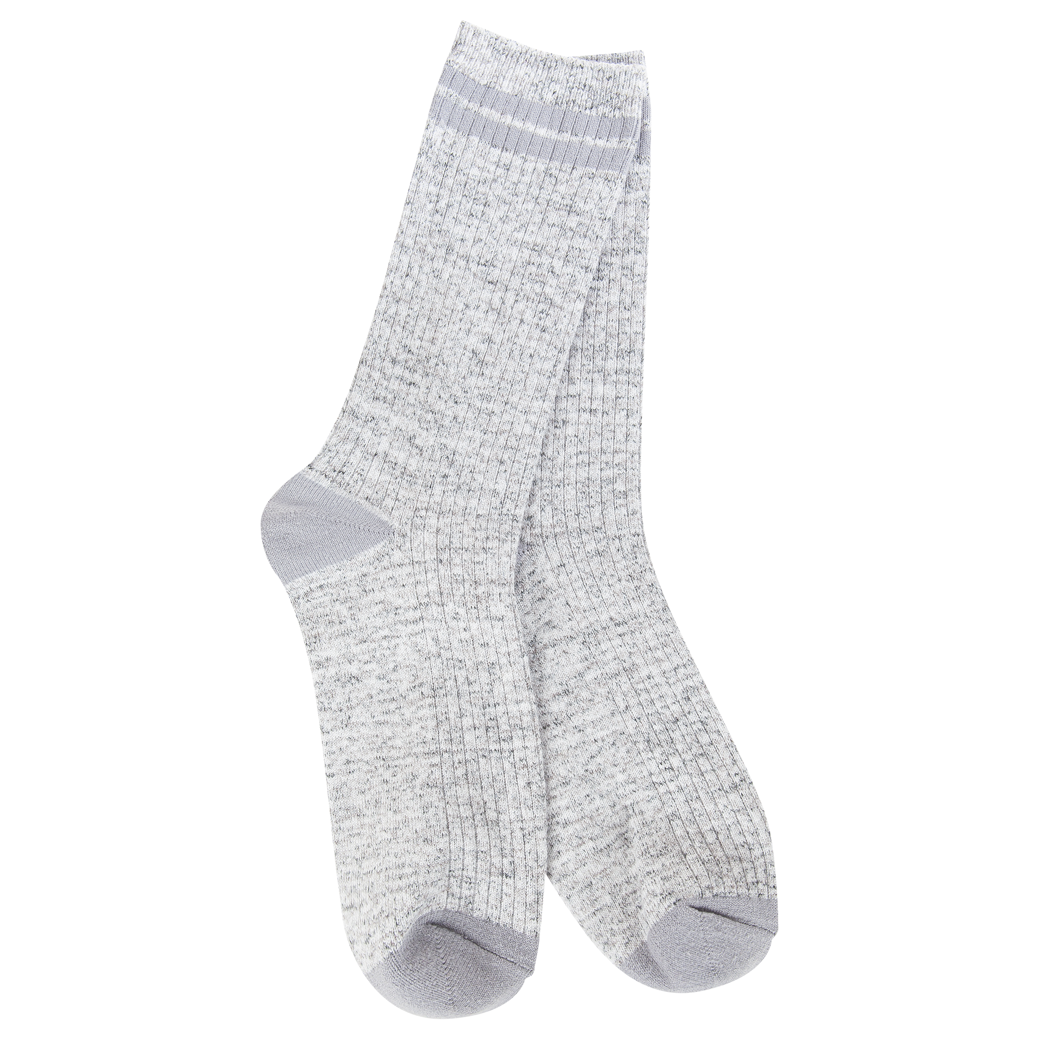 World’s Softest Socks Lt Wt Heather Grey Rugby Crew – lightweight, soft, and cozy everyday crew socks. Available at Be Charmed.