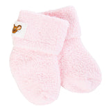World’s Softest Socks Mouse Creek Pink Candy Infant Cozy Cuff Crew – ultra-soft baby socks for warmth and comfort. Available at Be Charmed.
